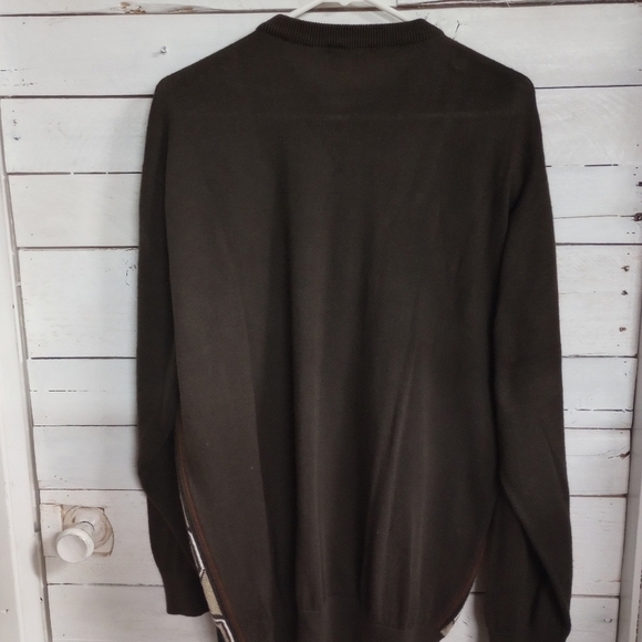 Vintage Inserch 90s Textured Grandpa Sweater Men's Size 2XL Cosby Textured Knit - Picture 6 of 8